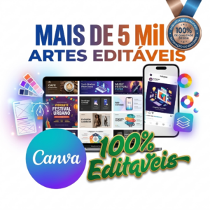 Pacote de Artes Editáveis Canva 10Mil Artes