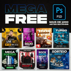 Pacote De Artes PSD Editável 1MIL ARTES